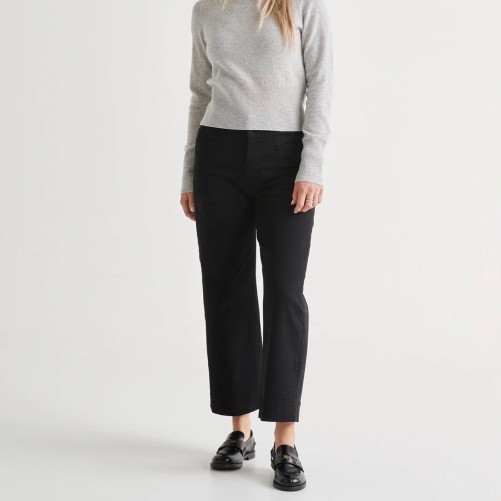 Duer LuxTwill High Rise Trouser - Black